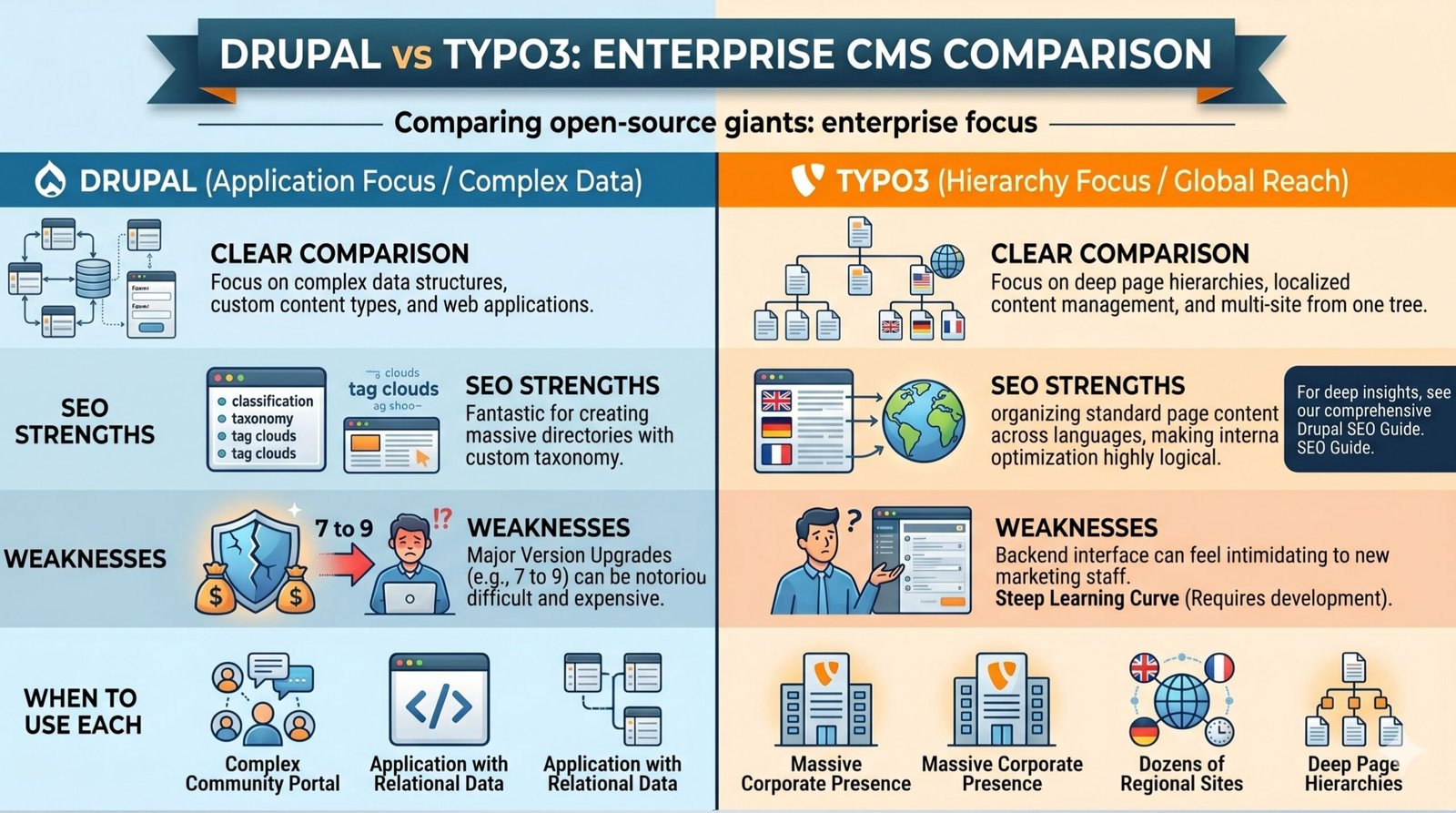 Drupal vs TYPO3