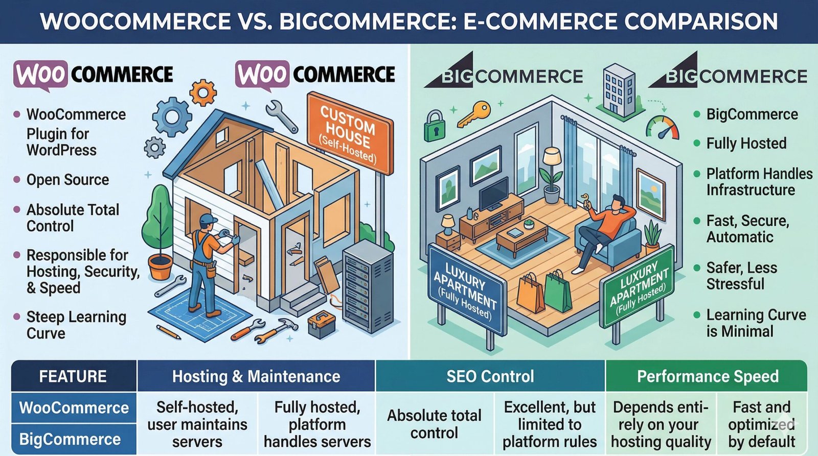 WooCommerce vs BigCommerce